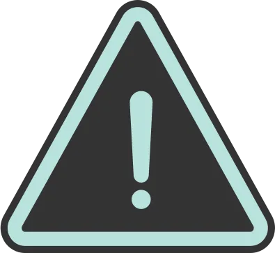 Un point d’exclamation dans un triangle.