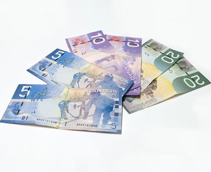 Des billets de banque.